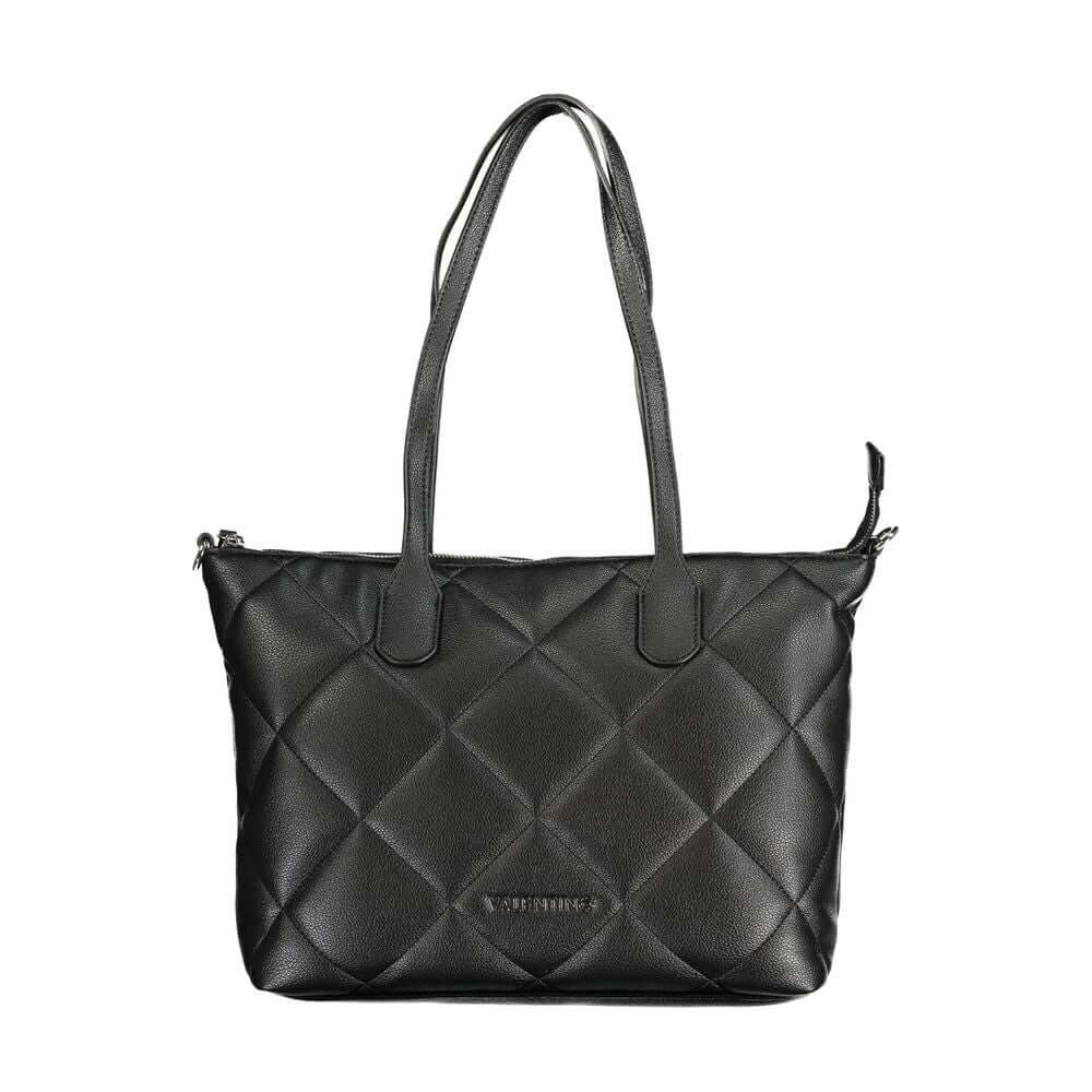 Front view with bag zipped and handles upright.
