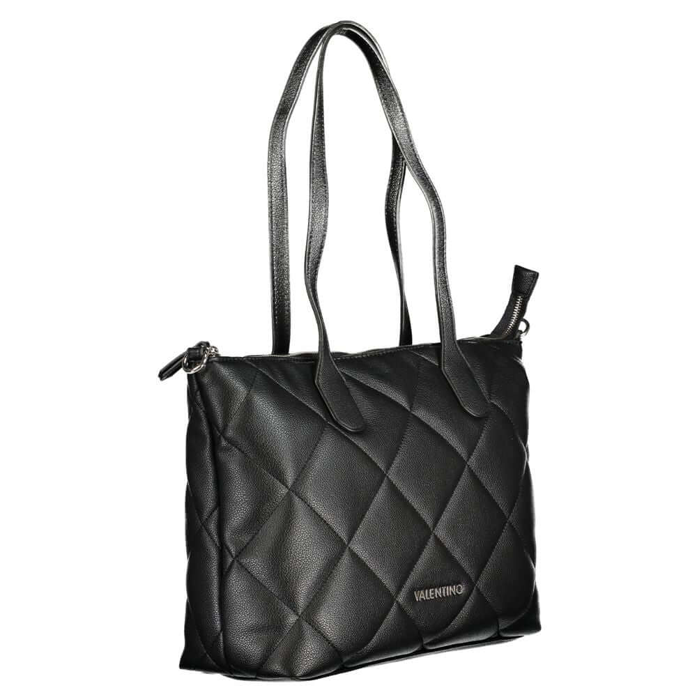 Front view with bag zipped and handles upright.