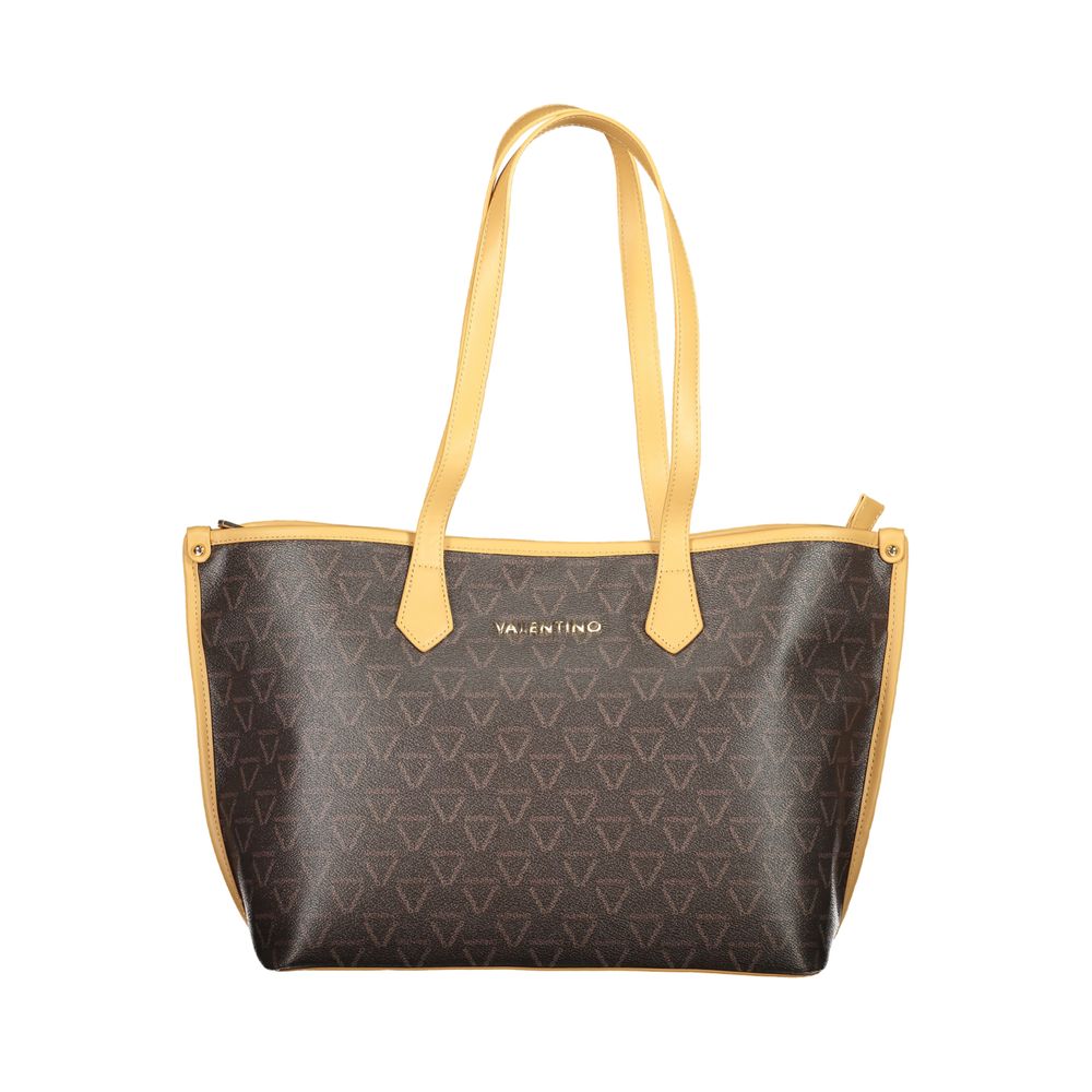 Front view with bag zipped and handles upright.