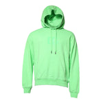 Dolce & Gabbana Green Cotton DG Logo Print Hooded Sweater TSH90266-50