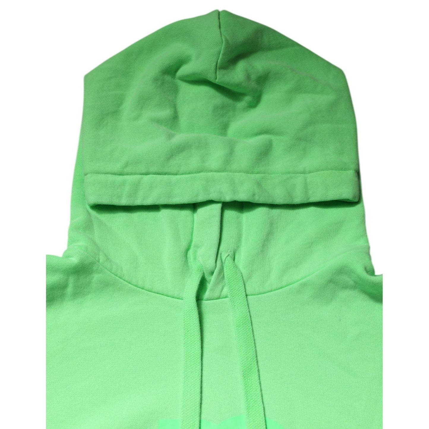 Dolce & Gabbana Green Cotton DG Logo Print Hooded Sweater TSH90266-50