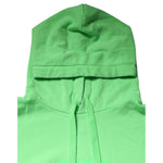 Dolce & Gabbana Green Cotton DG Logo Print Hooded Sweater TSH90266-50