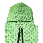 Dolce & Gabbana Green Cotton Logo Heart Print Hooded Sweater TSH90267-54