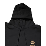 Dolce & Gabbana Black Bee Crown Embroidery Hooded Sweater TSH90279-54