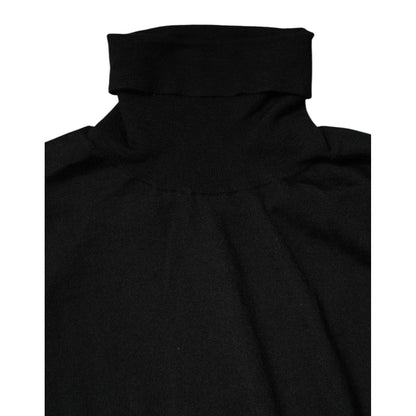 Dolce & Gabbana Black Cashmere Knitted Men Pullover Sweater