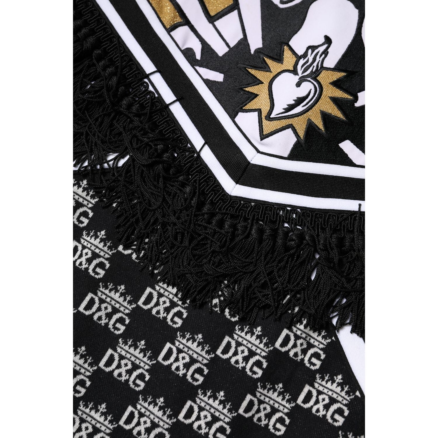 Dolce & Gabbana Multicolor Cotton Crew Neck Pullover Sweater