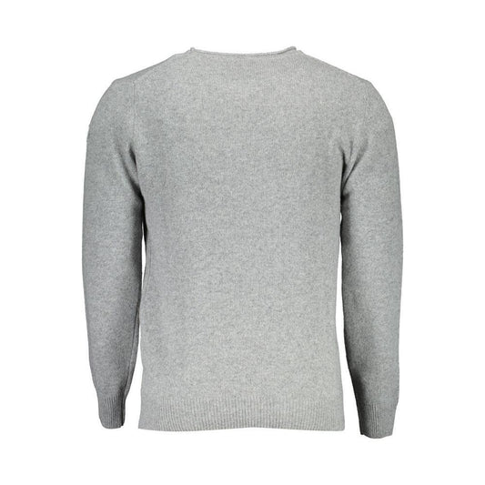 North Sails Gray Wool Men Sweater NO-1442-3XL