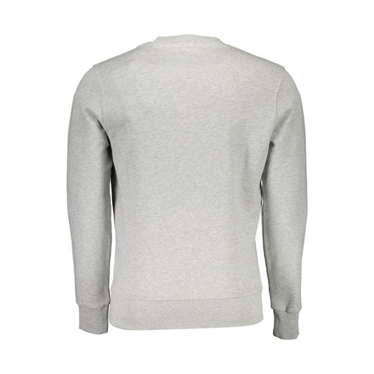 North Sails Gray Cotton Unisex Sweatshirt NO-2278-XXL