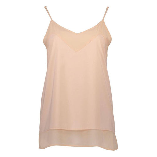 Silvian Heach Pink Polyester Women Tank Top SI-7267-2XS