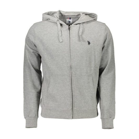 U.S. POLO ASSN. Gray Cotton Men Sweater US-9351-XXL