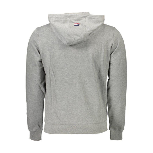 U.S. POLO ASSN. Gray Cotton Men Sweater US-9351-XXL