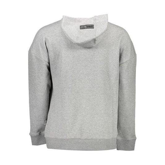 Plein Sport Gray Cotton Men Sweater PL-10038-S