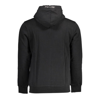 La Martina Black Cotton Men Sweater