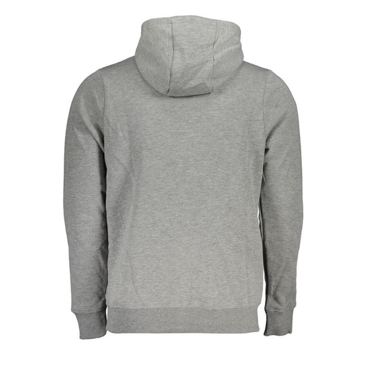 Norway 1963 Sleek Gray Hooded Fleece Sweatshirt NO-25573-XL