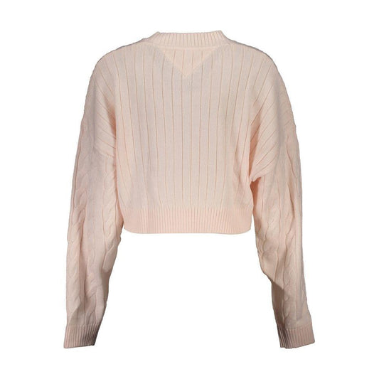 Tommy Hilfiger Pink Polyester Women Sweater TO-26303-2XS