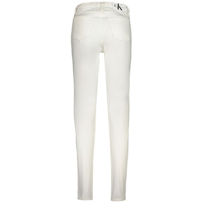 Calvin Klein White Cotton Jeans Denim