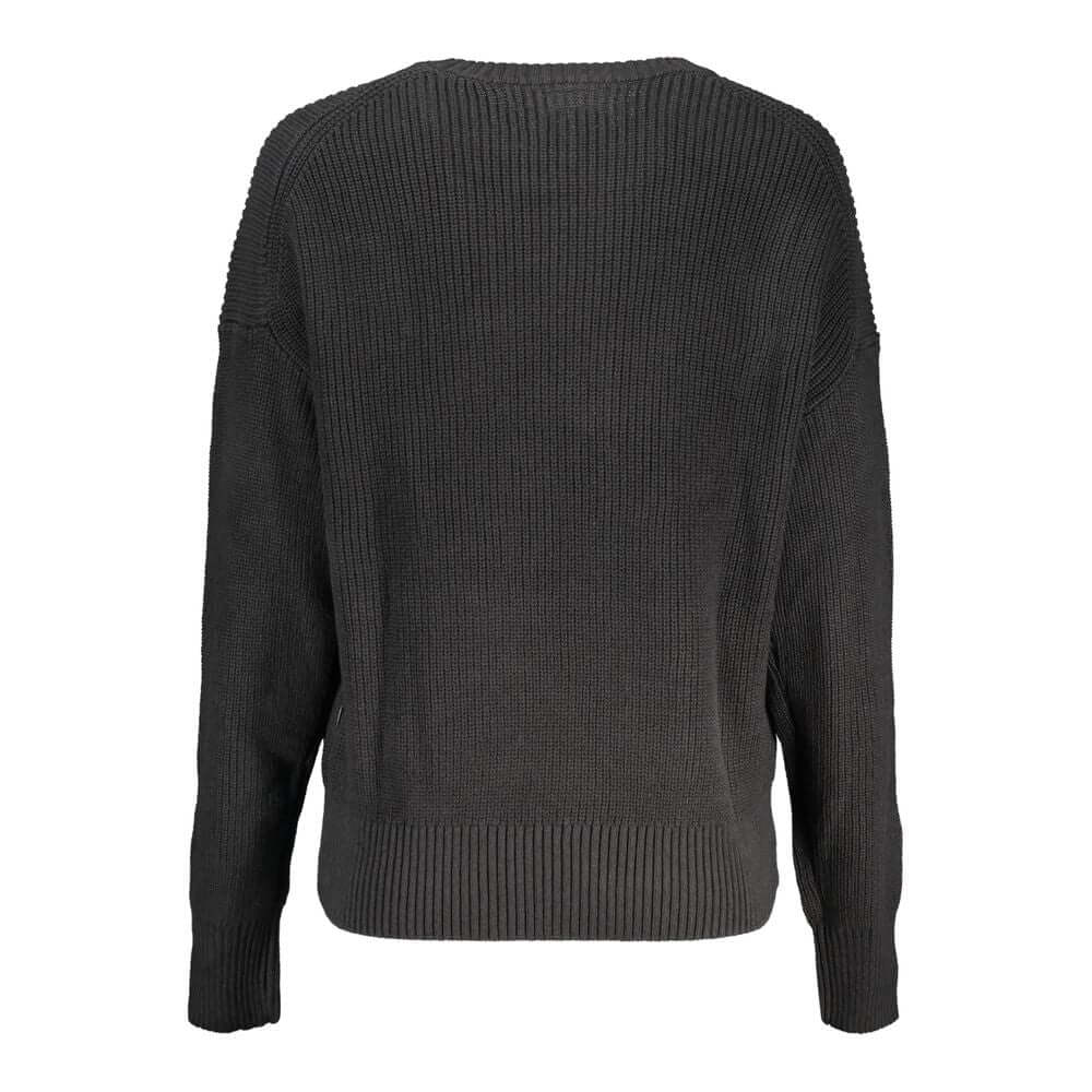 Guess Jeans Black Cotton Sweater