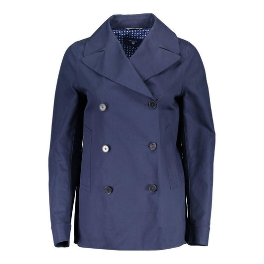 Gant Blue Cotton Women Jacket GA-3838-S