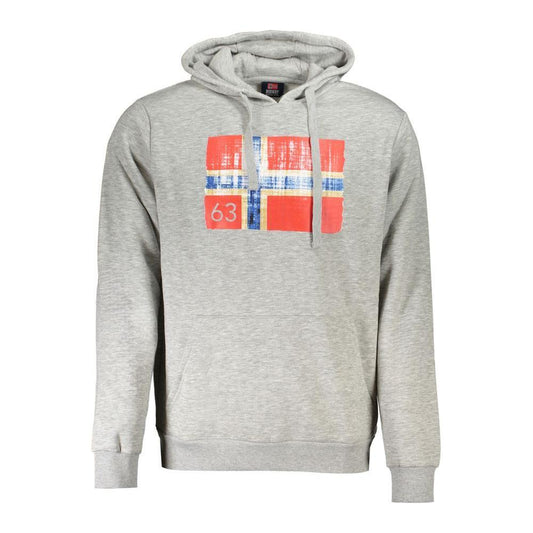 Norway 1963 Gray Cotton Men Sweater NO-31825-XL
