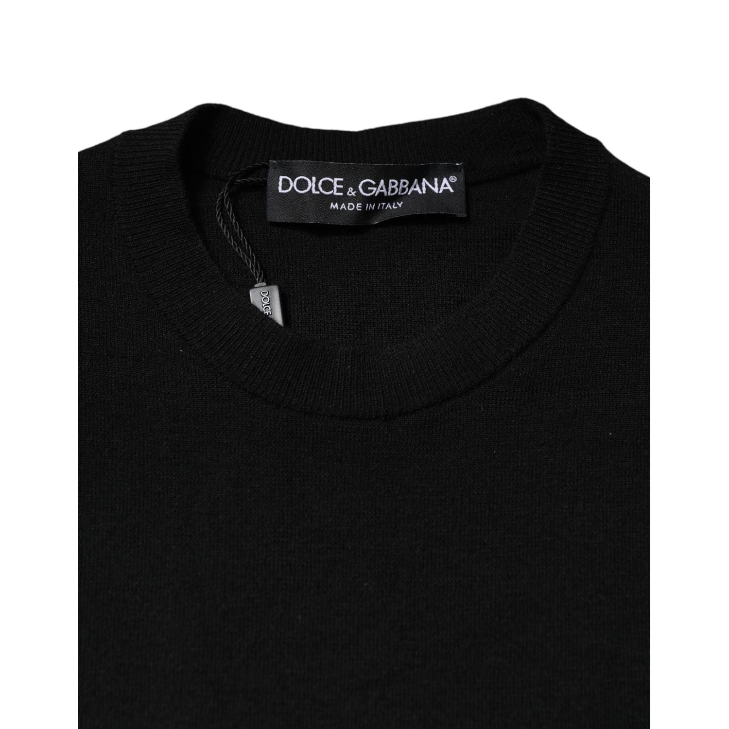 Dolce & Gabbana Black Long Sleeves Bodycon Sheath Dress