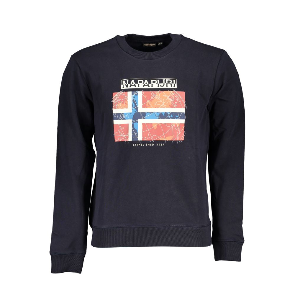Napapijri Blue Cotton Sweatshirt