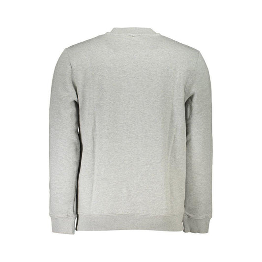 Napapijri Gray Cotton Men Sweater NA-26388-S