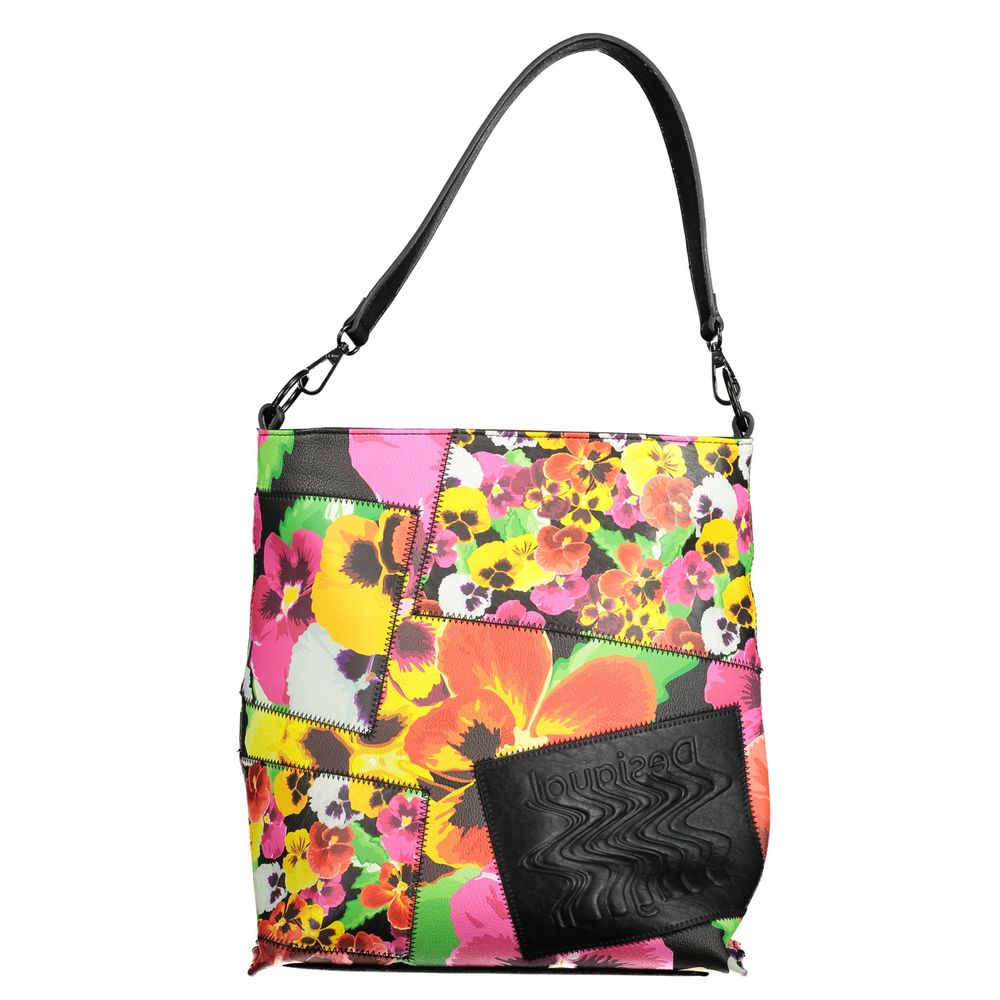 Front view with bag zipped and handles upright.