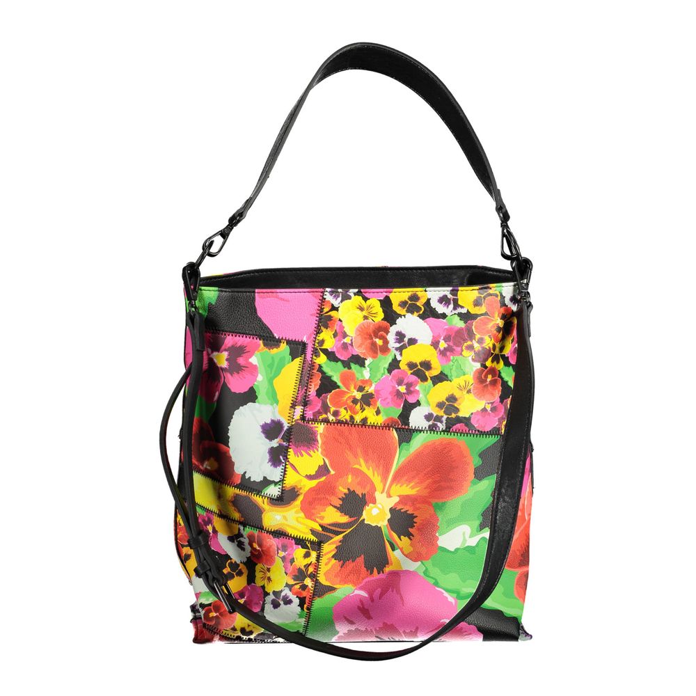 Front view with bag zipped and handles upright.