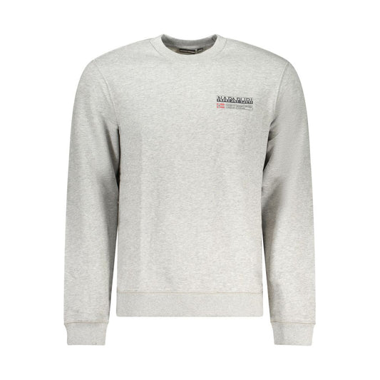 Napapijri Gray Cotton Sweater NA-32128-XXL