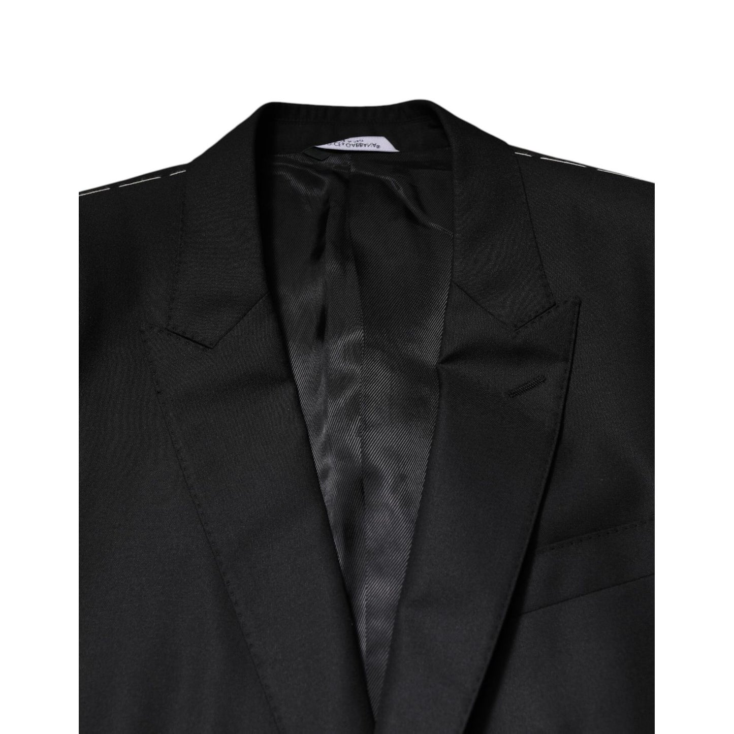Dolce & Gabbana Black Single Breasted Suit 2 Piece Jacket
