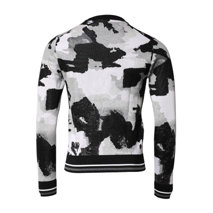 Dolce & Gabbana Multicolor Logo Crew Neck Pullover Sweater