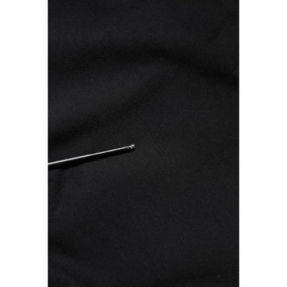 Dolce & Gabbana Black Embossed Logo Cotton Crew Neck Sweater