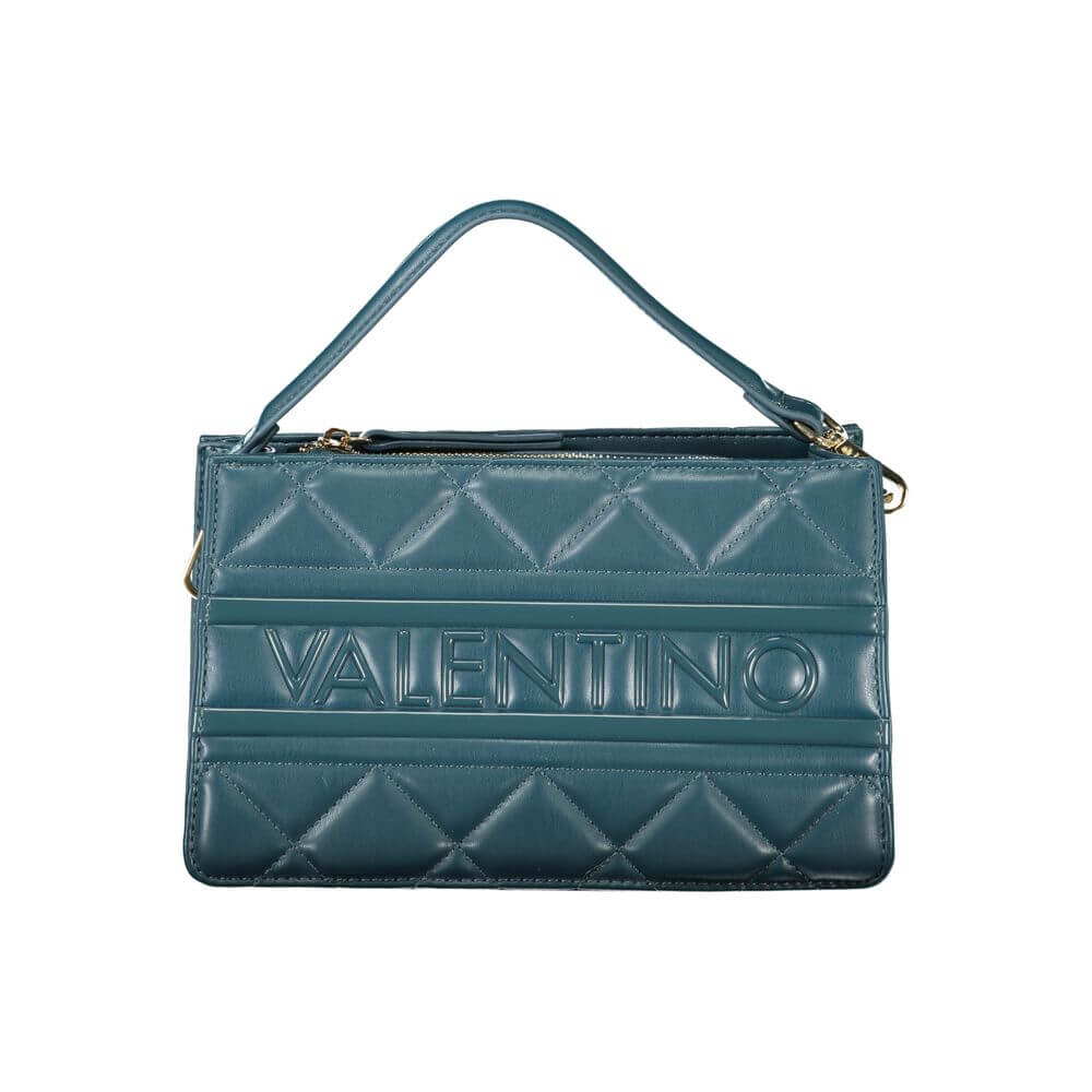 Front view with bag zipped and handles upright.