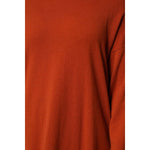 Alpha Studio Dark Orange Long Sleeves Turtleneck Sweater TSH87628-46
