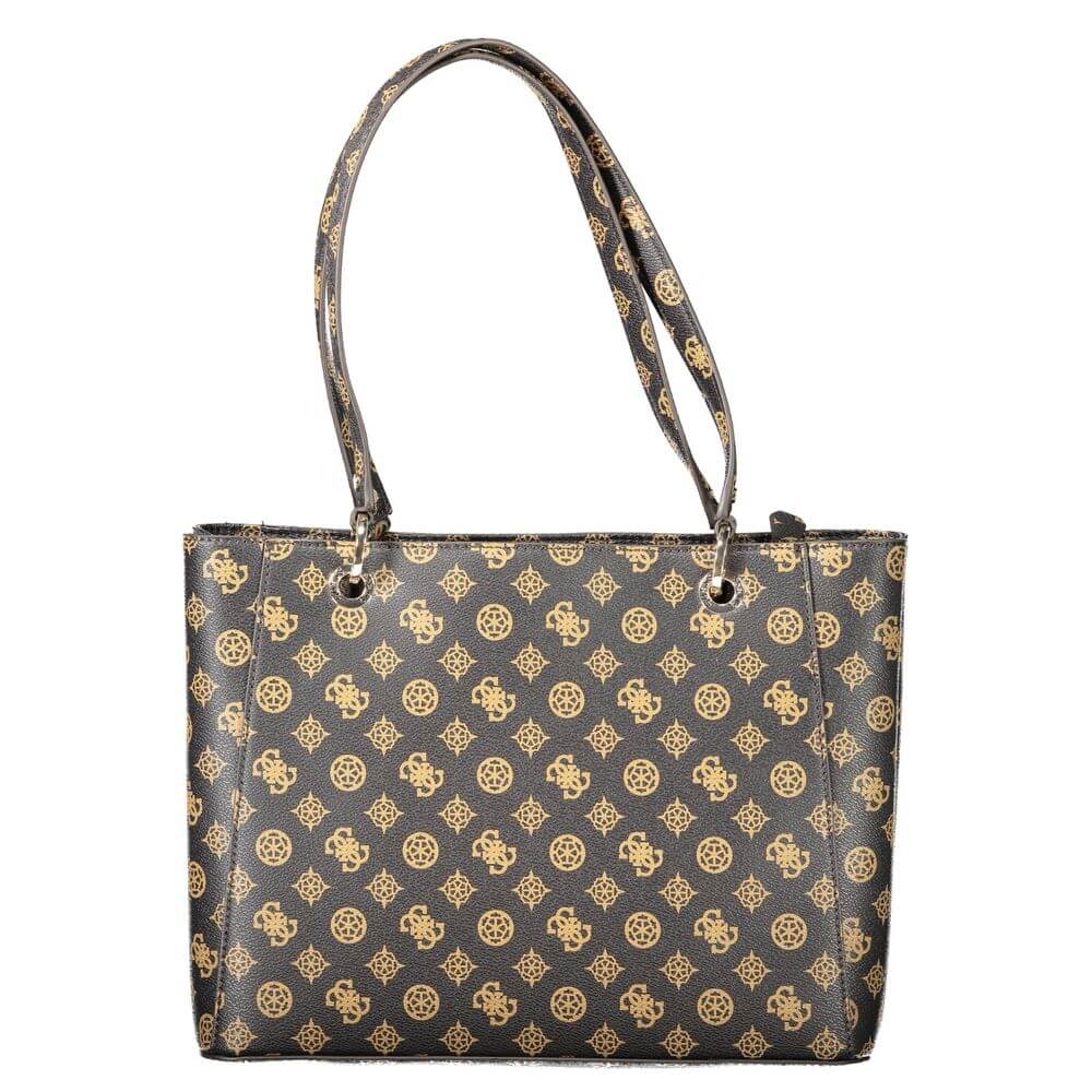 Front view with bag zipped and handles upright.