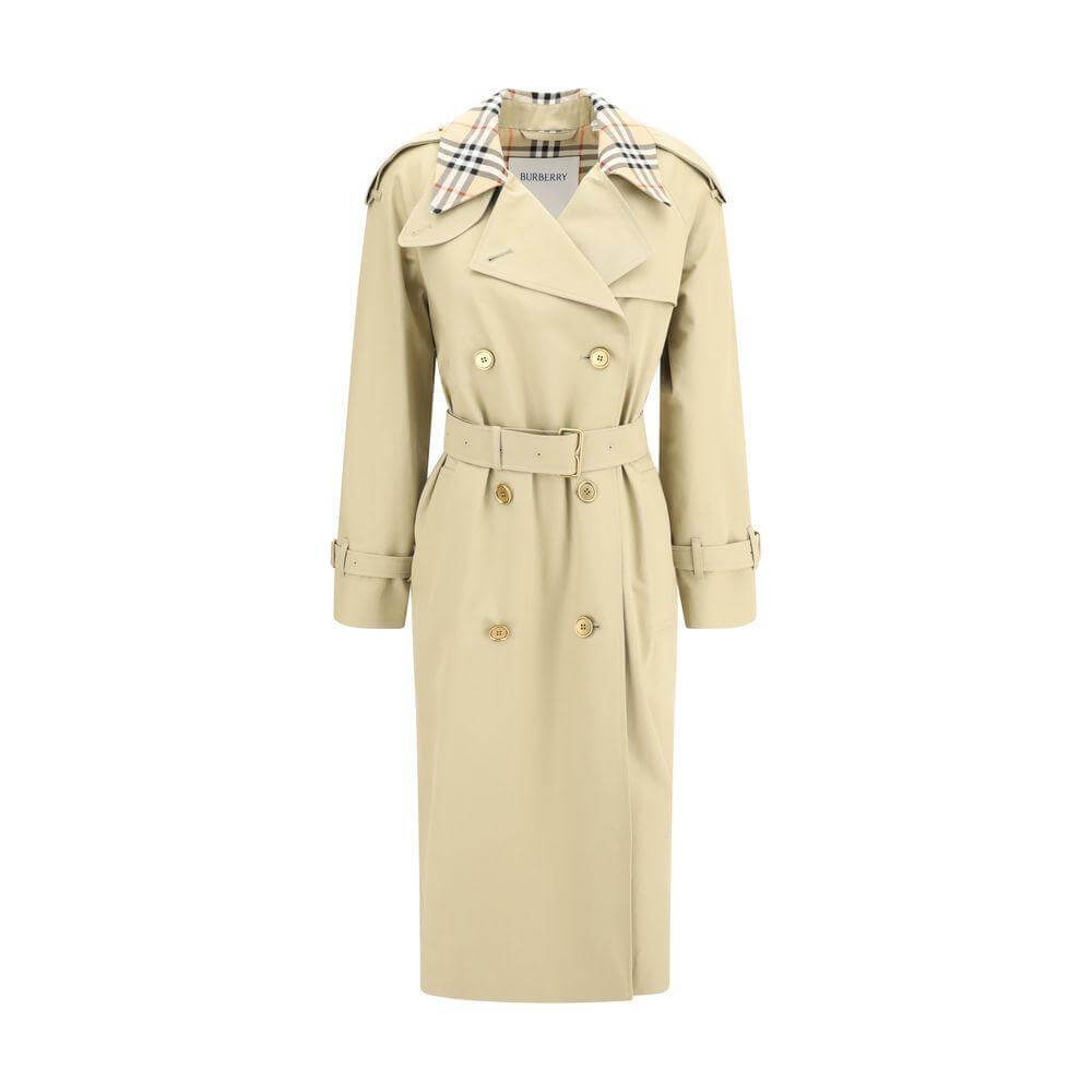 Burberry Castleford Trench Coat with Archive Check collar BU-8111157C2981-10