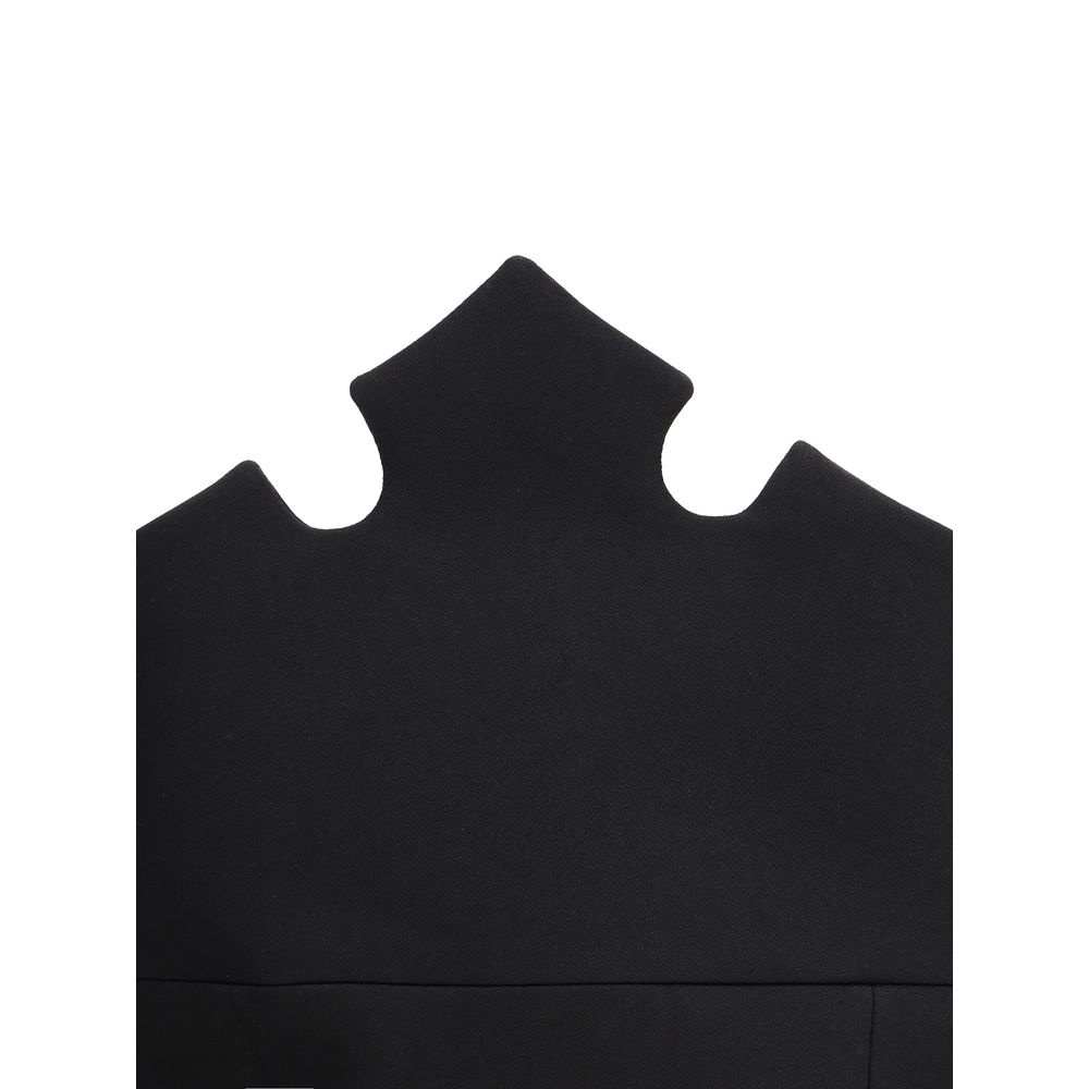 Front view with bag zipped and handles upright.