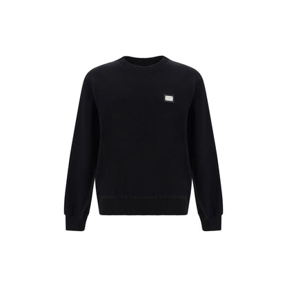 Dolce & Gabbana Black Cotton Sweatshirt