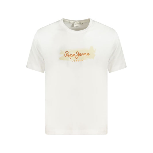 Pepe Jeans Bianco Cotton Mens T-Shirt