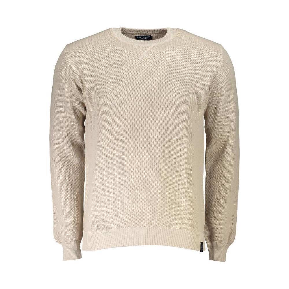 North Sails Beige Cotton Men Sweater NO-36817-M