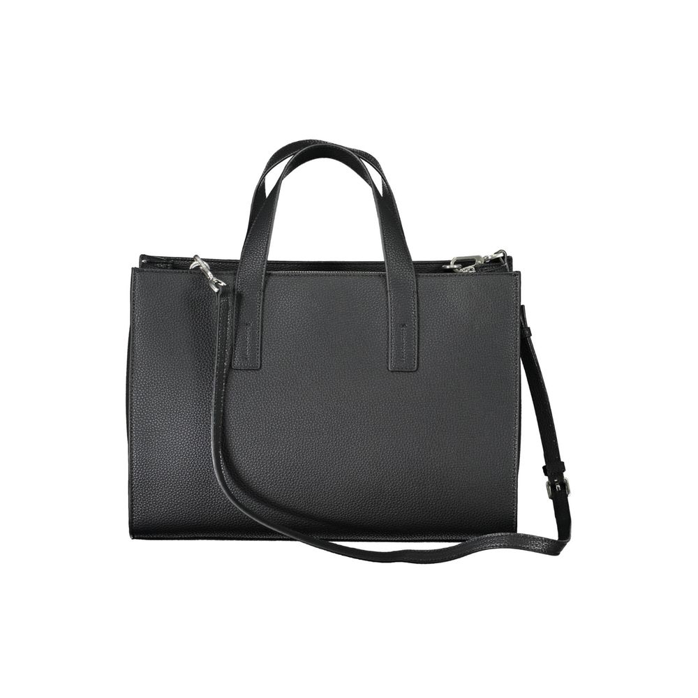 Front view with bag zipped and handles upright.