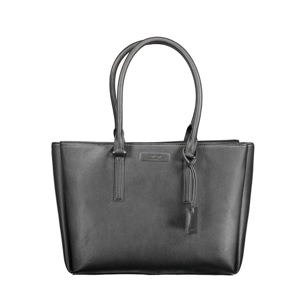 Front view with bag zipped and handles upright.