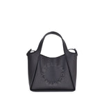 Stella McCartney Faux leather Tote Bag with monogram, featuring flat top handles and a removable shoulder strap, elegant and versatile design.