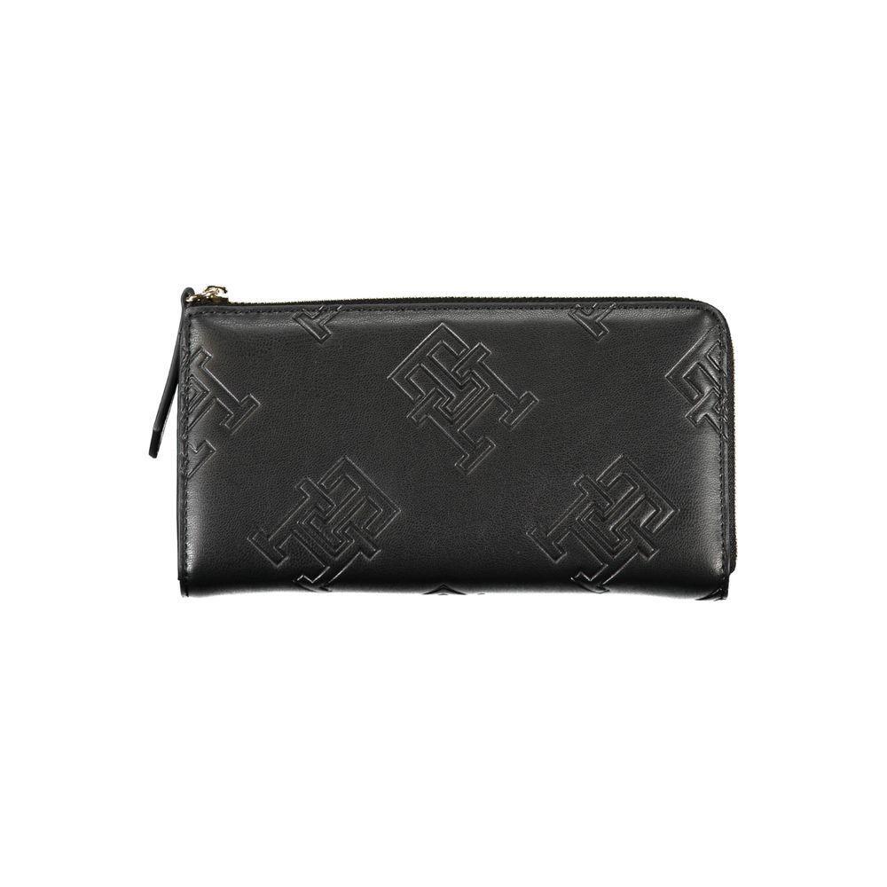 Tommy Hilfiger Black Polyethylene Women Wallet TO-27157