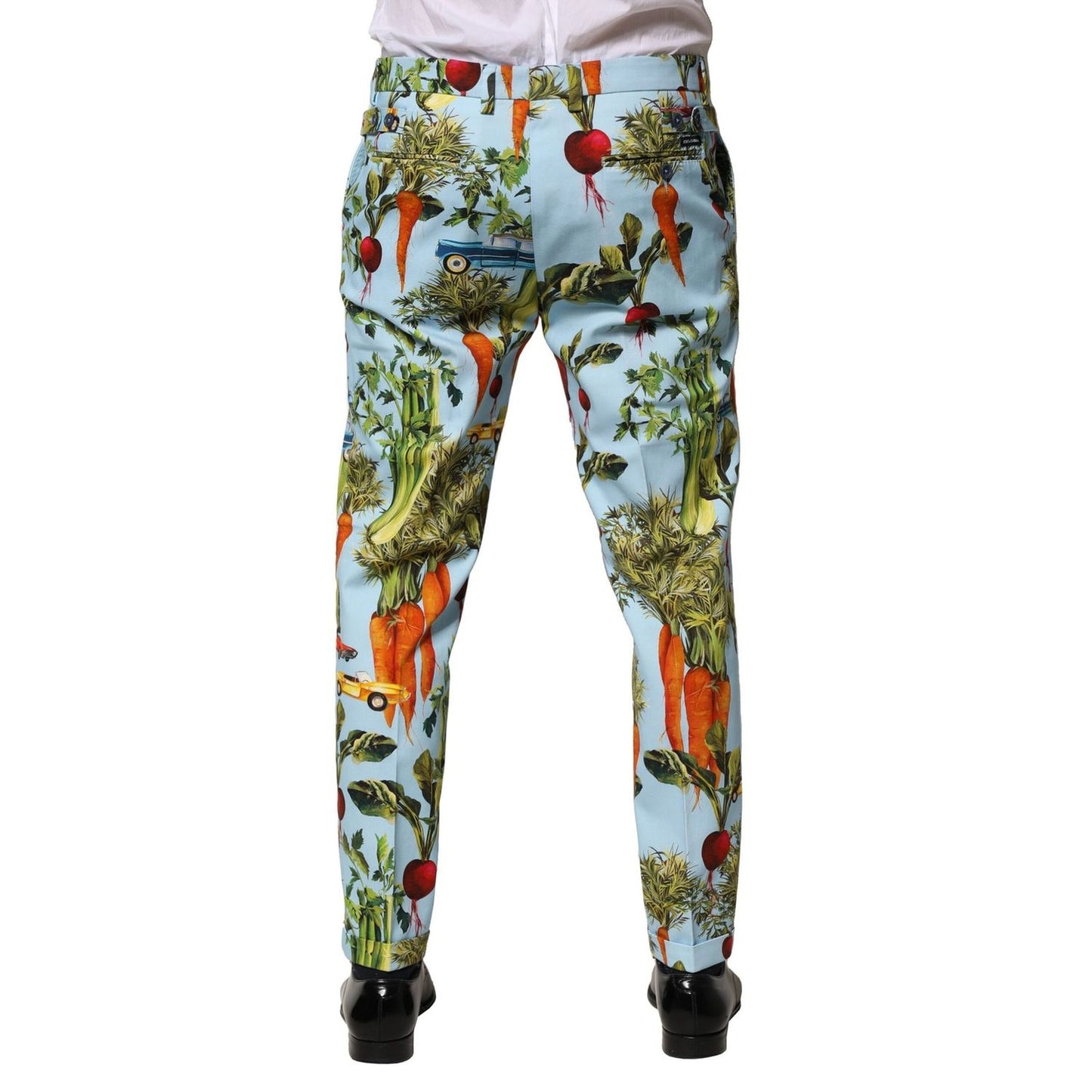 Dolce & Gabbana Multicolor Cotton Tapered Men Pants
