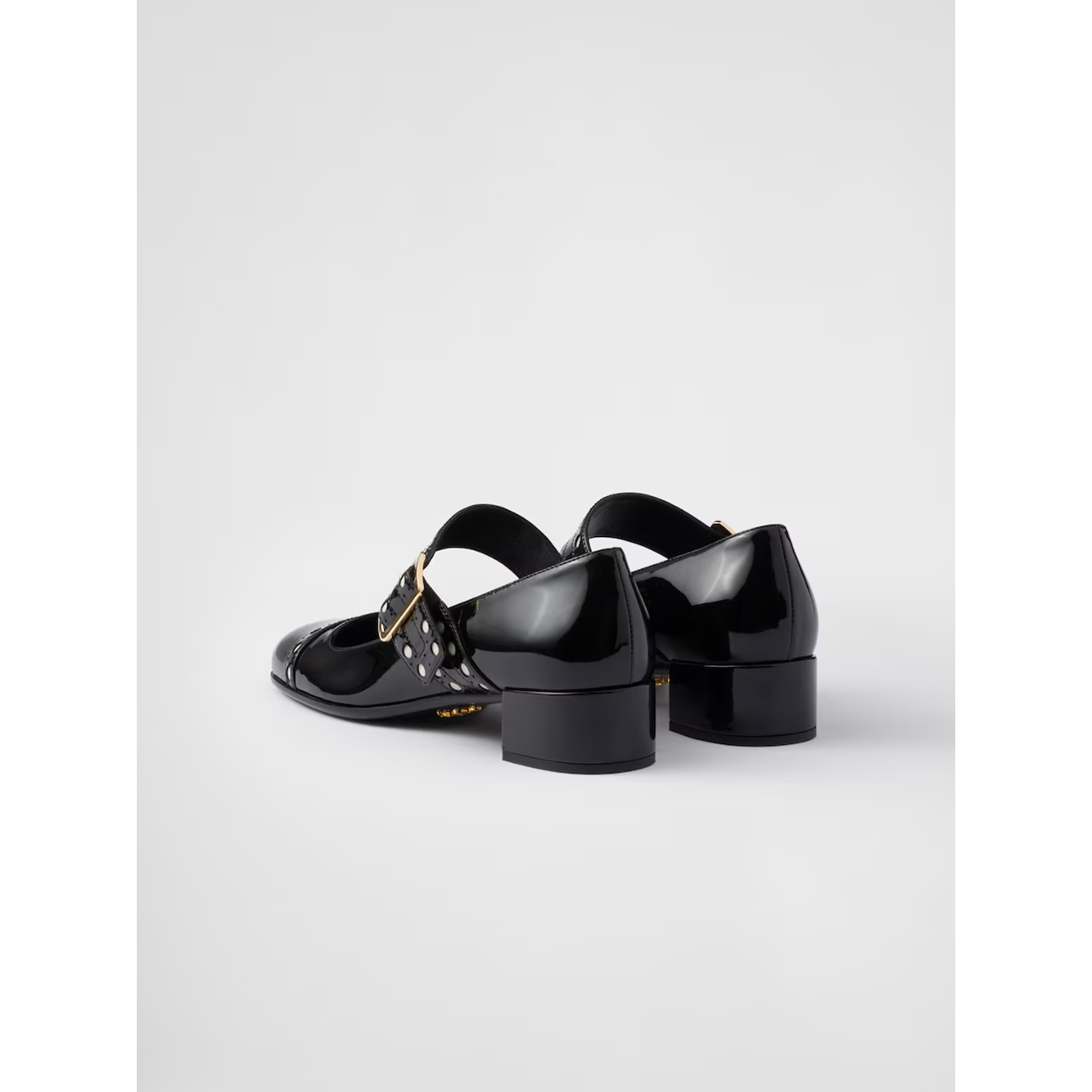 Prada Black Patent leather Mary Jane pumps