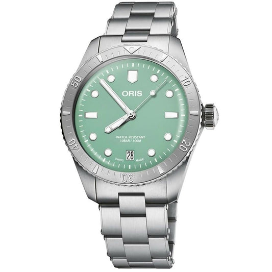 ORIS MOD. DIVERS SIXTY-FIVE unisex watch with stainless steel case and bracelet, automatic movement, sapphire dial, water resistant to 10 ATM.