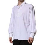 Corneliani White Long Sleeves Collared Dress Formal Shirt TSH90693-44