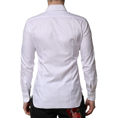 Barba Napoli White Long Sleeves Collared Dress Formal Shirt