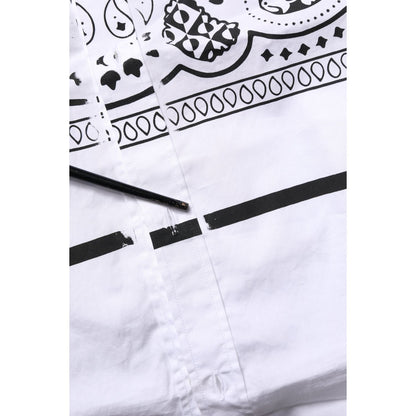 Dolce & Gabbana White MARTINI Bandana Print Formal Shirt